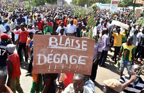 October 31, 2014 : Blaise Compaore left power